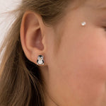 Sterling Silver Penguin Earrings