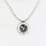 Fashion Chunky Black Circle Pendant Necklace