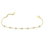 Isla Gold Clear Anklet