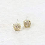 Fashion Gold Tone CZ Studs