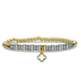 Clover Tila Beaded Bracelet