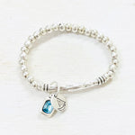 Fashion Blue Stone Stretch Bracelet