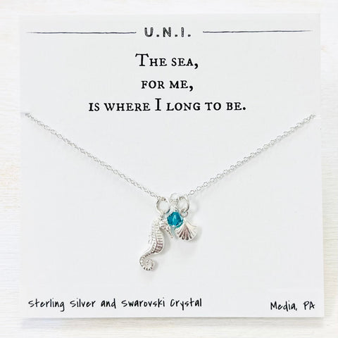 The Sea, for Me, Is Where I Long To Be Necklace