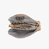 Riley Leopard Mustard Wristlet/Crossbody