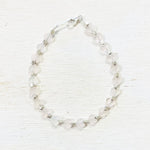 Sterling Silver Beaded Heart Bracelet