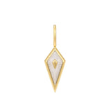 Gold Mother of Pearl Kite Charm