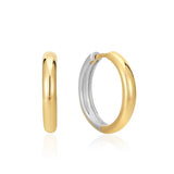 Two Tone Hoop Earrings