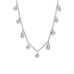 Isla Silver CZ Dangles Necklace