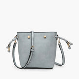 Rain Grey Teal Bucket Bag