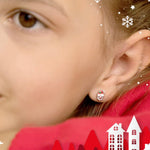 Sterling Silver Santa Earrings