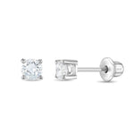 Sterling Silver 3mm CZ Studs