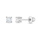Sterling Silver 3mm CZ Studs