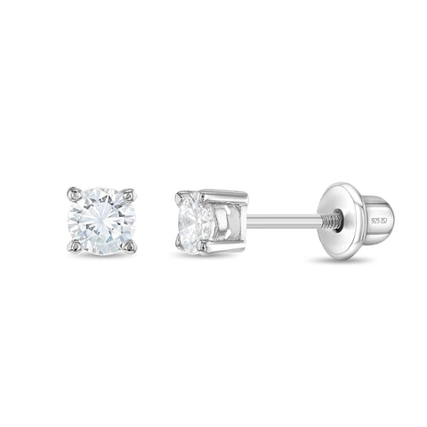 Sterling Silver 3mm CZ Studs