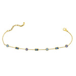 Isla Gold Bella Blues Anklet