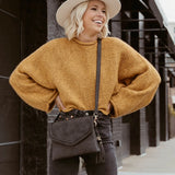 Sloane Crossbody- Brown
