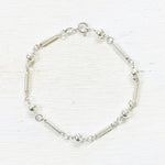 Sterling Silver Ball and Bar Estate Bracelet