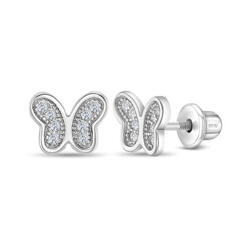 Sterling Silver Butterfly Earrings