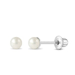 Sterling Silver 3mm Pearl Studs