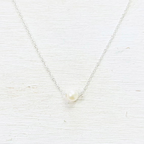 Sterling Silver Pearl Necklace