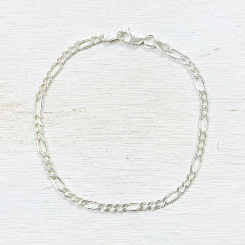 Sterling Silver Figaro Bracelet