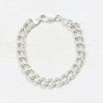 Sterling Silver Estate Double Circle Link Bracelet
