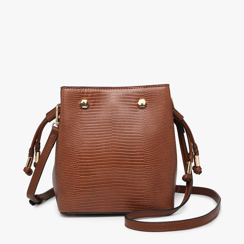Rain Lizard Brown Bucket Bag