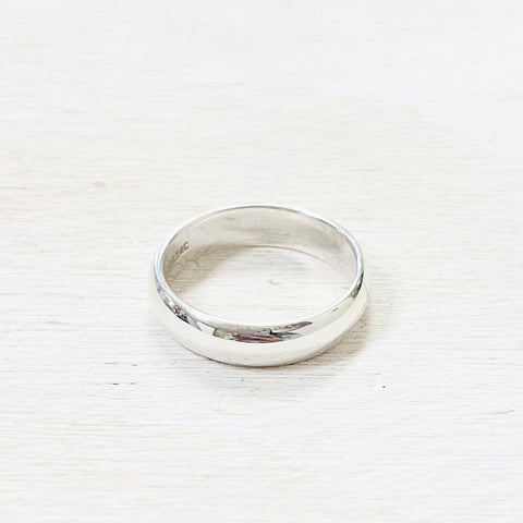 Sterling Silver Plain Band Ring