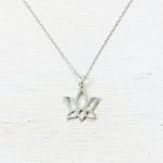 Sterling Silver Lotus Flower Necklace