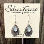 Silver Forest Filigree w/ Mother of Pearl Earrings