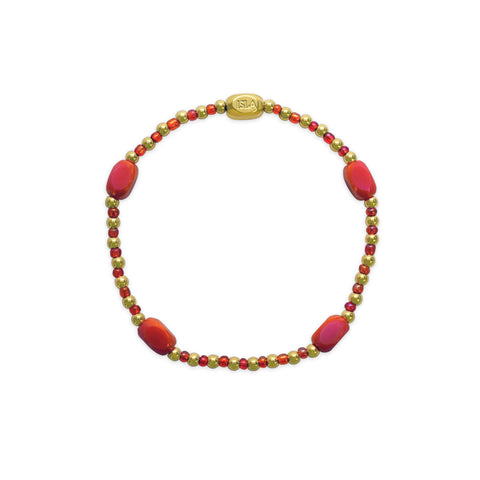 Isla Here, There & Everywhere- Fire Coral Bracelet