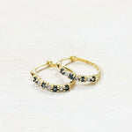 Sterling Silver Gold Plated Estate Hoops