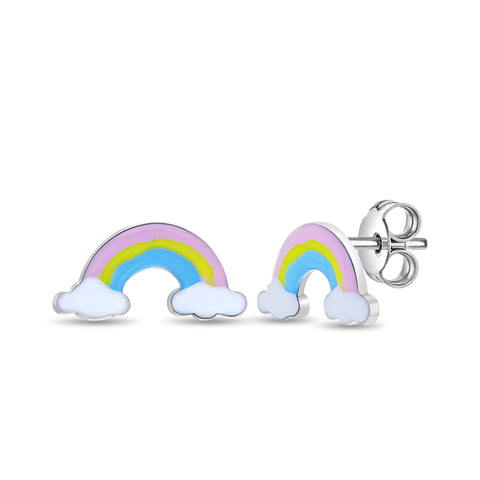 Sterling Silver Rainbow Earrings
