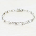 Sterling Silver Estate Infinity Style Bracelet