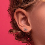 Sterling Silver Watermelon Earrings