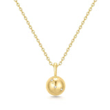 Gold Tiger Eye Pendant Necklace