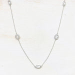 Fashion Silver Tone Long Necklace