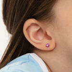 Sterling Silver Flower Earrings