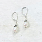 Sterling Silver Pearl Dangle Earrings