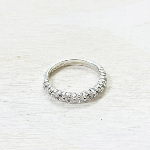 Sterling Silver CZ Ring- Size 6