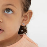 Sterling Silver Crown Earrings