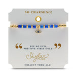 Evil Eye Tila Beaded Bracelet