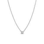 Isla Silver Solitaire Necklace