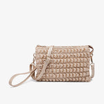 Izzy Bubble Puffer Crossbody- Light Gold