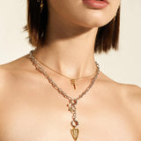 Gold Sculpted Heart Charm