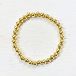 Gold Plated Beaded Stretch Bracelet