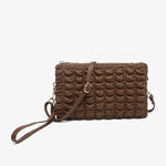 Izzy Bubble Puffer Crossbody- Chocolate