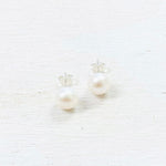 Sterling Silver 10mm Pearl Studs