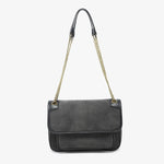 Nola Suede Crossbody- Black