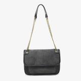 Nola Suede Crossbody- Black