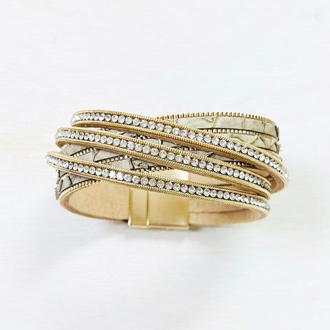 Fashion Gold Tone Magnetic Bracelet